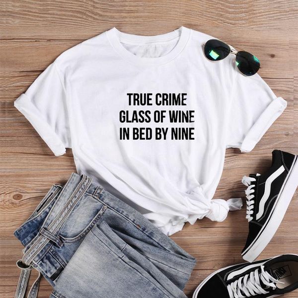 women's t-shirt true crime printed tshirt summer t shirt women o-neck cotton short sleeve funny 2021 loose femme, White
women's t-shirt true crime printed tshirt summer t shirt women o-neck cotton short sleeve funny 2021 loose femme, White