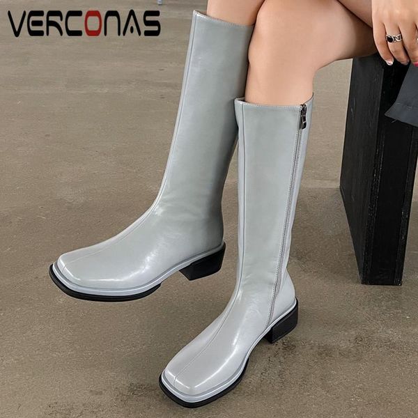 boots verconas 2021 fashion woman knee high autumn winter warm cow leather basic office prom concise brand elegant shoes, Black
boots verconas 2021 fashion woman knee high autumn winter warm cow leather basic office prom concise brand elegant shoes, Black