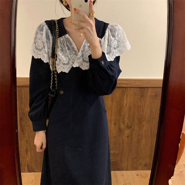 dresses stylish retro lace patchwork women arrival feminine slim sweet girls office lady long es vestidos, Black;gray
dresses stylish retro lace patchwork women arrival feminine slim sweet girls office lady long es vestidos, Black;gray