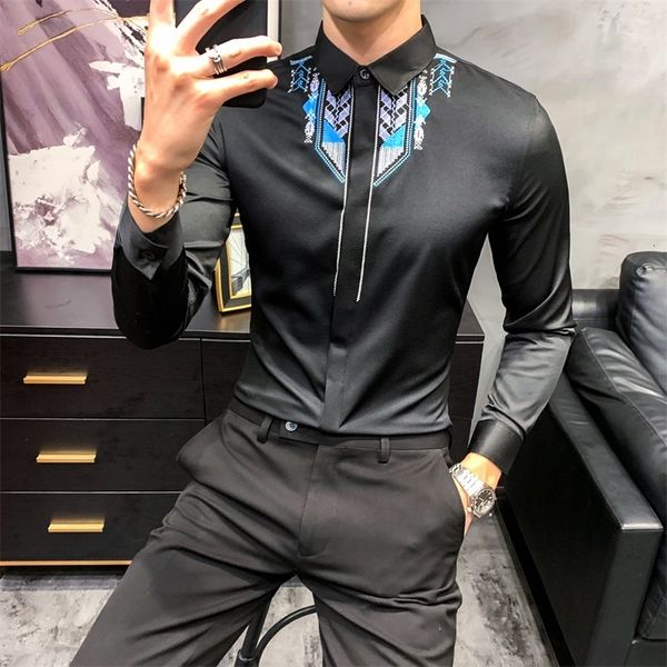 men's casual shirts preto/branco moda primavera nova manga longa camisas para roupas masculinas simples todos os jogos fino ajuste blus, White;black
men's casual shirts preto/branco moda primavera nova manga longa camisas para roupas masculinas simples todos os jogos fino ajuste blus, White;black