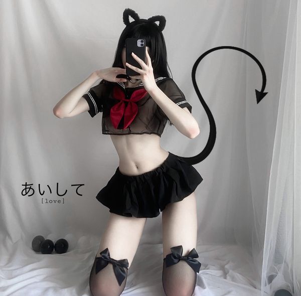 womens student uniform with front tie plaid mini skirt red exotic costumes role play school girls lingerie anime clothes, Red;black
womens student uniform with front tie plaid mini skirt red exotic costumes role play school girls lingerie anime clothes, Red;black