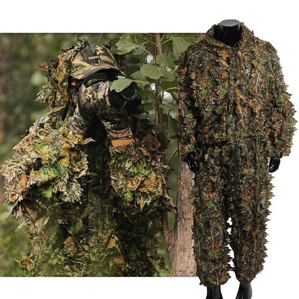 hunting sets 3d ghillie suits clothes bionic sniper birdwatch woodland clothing camouflage jacket + pants, Camo
hunting sets 3d ghillie suits clothes bionic sniper birdwatch woodland clothing camouflage jacket + pants, Camo