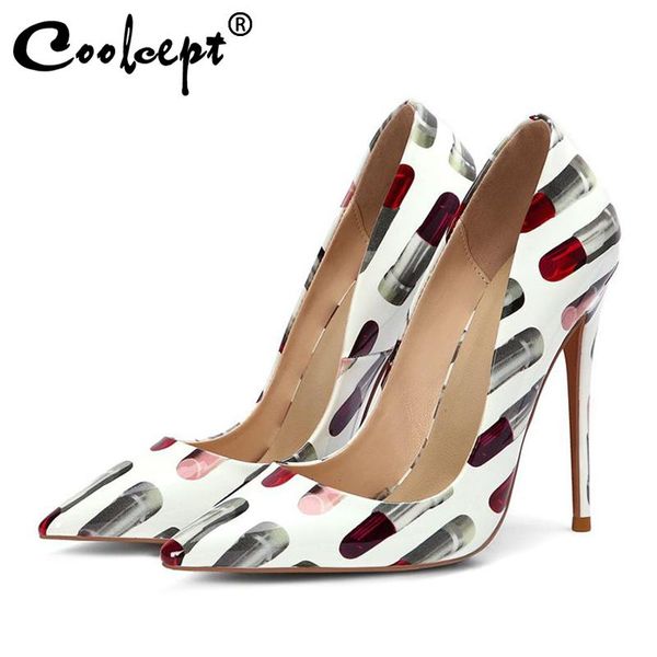 dress shoes coolcept office lady pumps plus size 34-45 brand high heel women pointed toe fashion print party wedding footwear, Black
dress shoes coolcept office lady pumps plus size 34-45 brand high heel women pointed toe fashion print party wedding footwear, Black