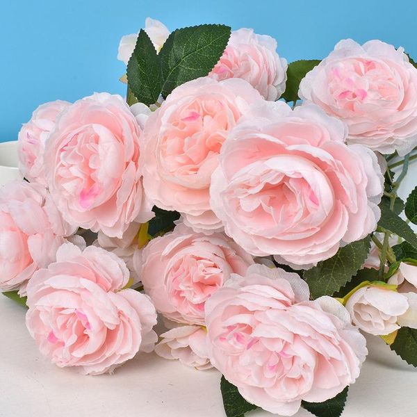 decorative flowers & wreaths 3 heads rose european silk artificial peony flower for home wedding wall decoration party decor
decorative flowers & wreaths 3 heads rose european silk artificial peony flower for home wedding wall decoration party decor