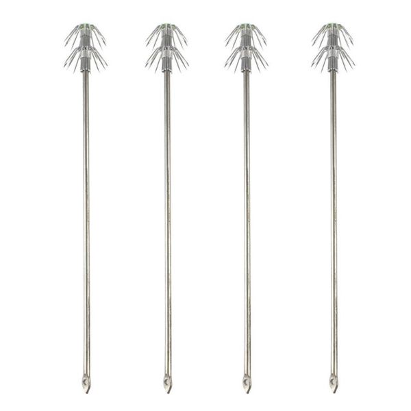 4pc double layer umbrella squid hooks fishing tackle stainless steel hook aconitic for saltwater freshwater silver
4pc double layer umbrella squid hooks fishing tackle stainless steel hook aconitic for saltwater freshwater silver