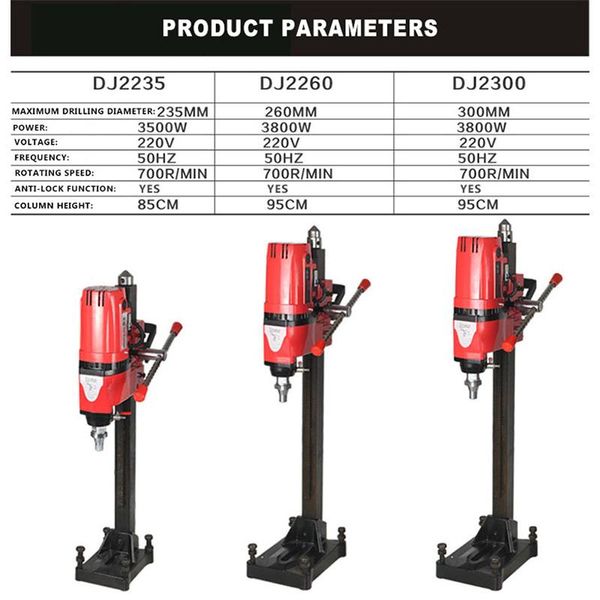 professiona electric drills all copper core high-power vertical water drilling rig hydroelectric drill diamond engineering machine
professiona electric drills all copper core high-power vertical water drilling rig hydroelectric drill diamond engineering machine