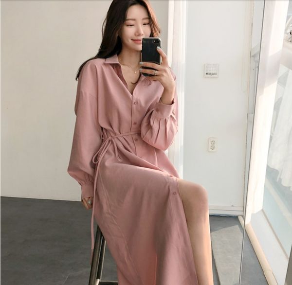 casual dresses women korean style overknee lace-up shirt dress pink long sleeve autumn clothing young fashion vestidos 0dfq, Black;gray
casual dresses women korean style overknee lace-up shirt dress pink long sleeve autumn clothing young fashion vestidos 0dfq, Black;gray