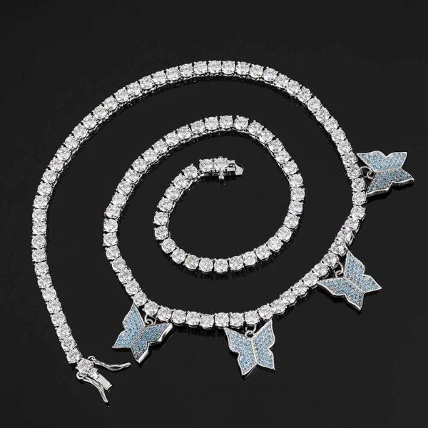 chains hip-hop 4 butterfly tennis chain necklace hipster men and women clavicle copper inlaid zircon creative color, Silver
chains hip-hop 4 butterfly tennis chain necklace hipster men and women clavicle copper inlaid zircon creative color, Silver