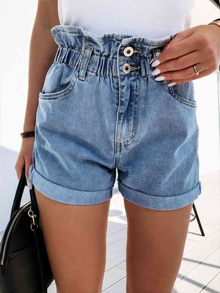 loose high waist denim women jean shorts summer casual fashion roll up hem elastic pocket ladies jeans short pants clothes, Blue
loose high waist denim women jean shorts summer casual fashion roll up hem elastic pocket ladies jeans short pants clothes, Blue