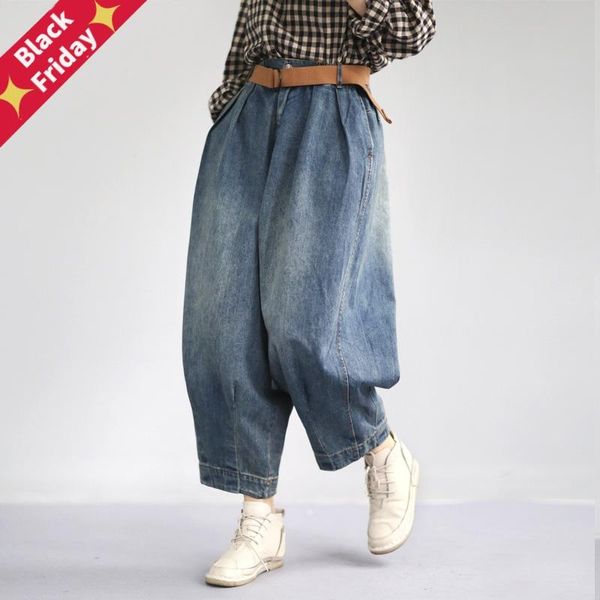 johnature women denim pants blue pockets vintage trouser 2021 spring button wide leg for clothing jeans women's
johnature women denim pants blue pockets vintage trouser 2021 spring button wide leg for clothing jeans women's