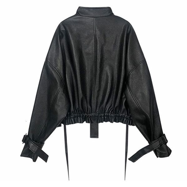 women's leather & faux autumn women soft pu motorcycle jacket casual loose black punk zipper overcoat q1fi
women's leather & faux autumn women soft pu motorcycle jacket casual loose black punk zipper overcoat q1fi