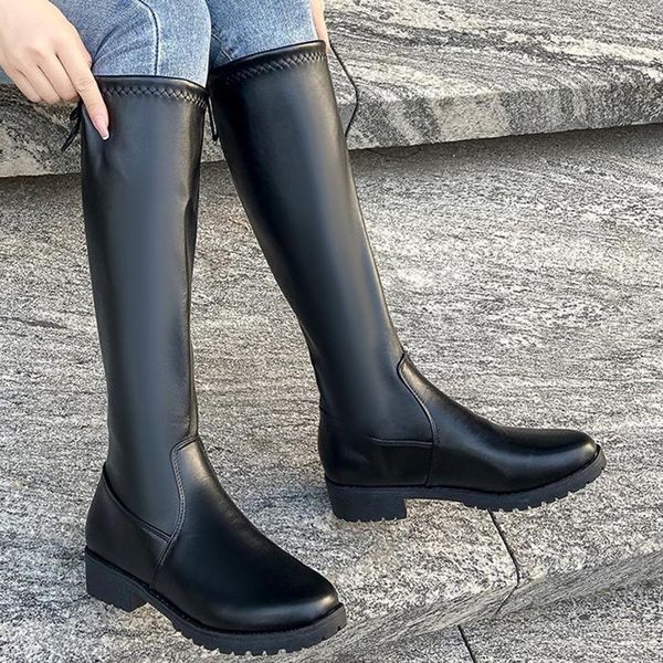boots women's fashion spring high flat solid color over the knee knight casual non slip platform mid calf #01, Black
boots women's fashion spring high flat solid color over the knee knight casual non slip platform mid calf #01, Black