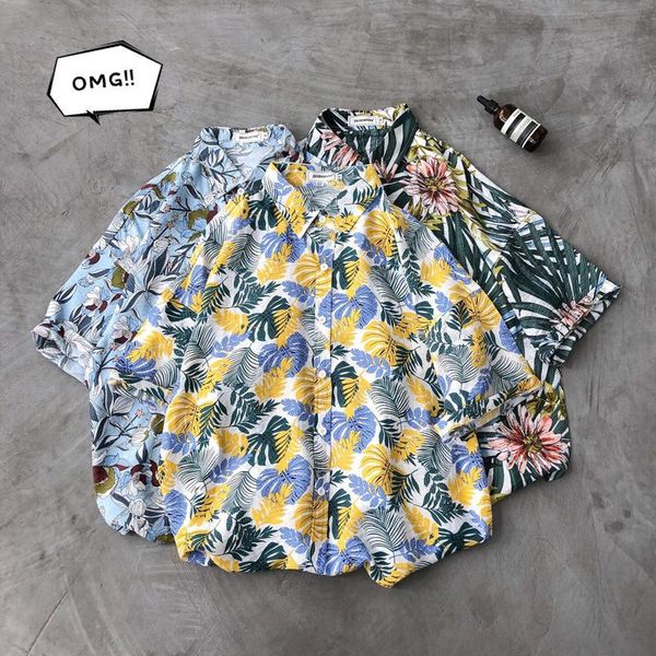 men's casual shirts 15 color shirt 2021 summer floral loose short-sleeved, White;black
men's casual shirts 15 color shirt 2021 summer floral loose short-sleeved, White;black