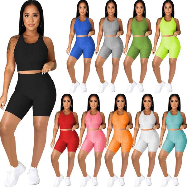 women's two piece pants 10 colors selling solid color mesh casual sports sets 2021 fashion slim sleeveless vest shorts tracksu, White
women's two piece pants 10 colors selling solid color mesh casual sports sets 2021 fashion slim sleeveless vest shorts tracksu, White