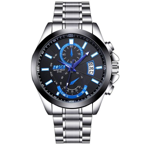 wristwatches fashion watches men's steel belt calendar sports waterproof large dial luminous watch quartz hands, Slivery;brown
wristwatches fashion watches men's steel belt calendar sports waterproof large dial luminous watch quartz hands, Slivery;brown