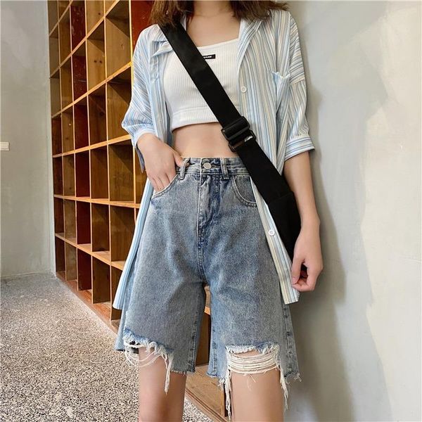 women's shorts summer vintage teens denim basic wide-leg all-match short jeans women high waist chic design female streetwear harajuku, White;black
women's shorts summer vintage teens denim basic wide-leg all-match short jeans women high waist chic design female streetwear harajuku, White;black