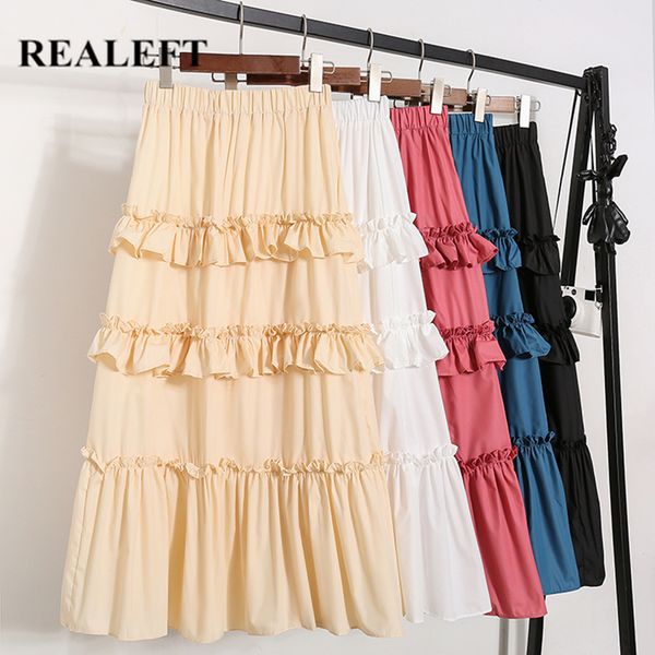 spring summer pleated long skirts solid ruffles elegant umbrella high waist tulle a-line female 210428, Black
spring summer pleated long skirts solid ruffles elegant umbrella high waist tulle a-line female 210428, Black