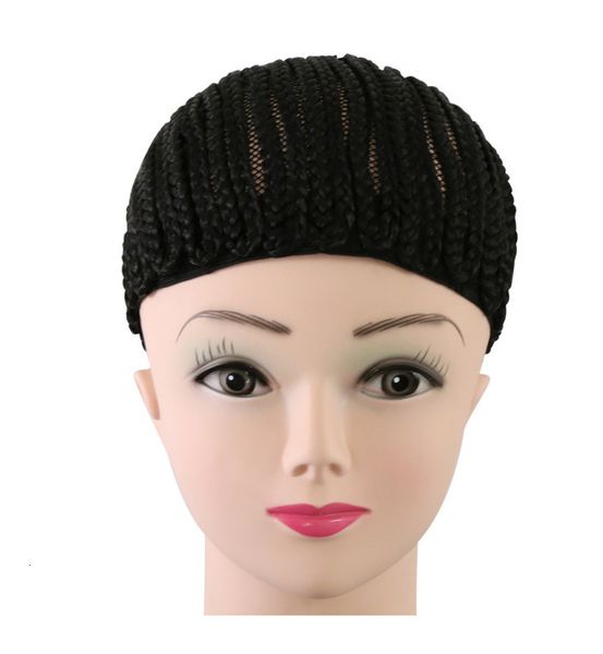 1037 wig hat dirty cover braided hair net, Black