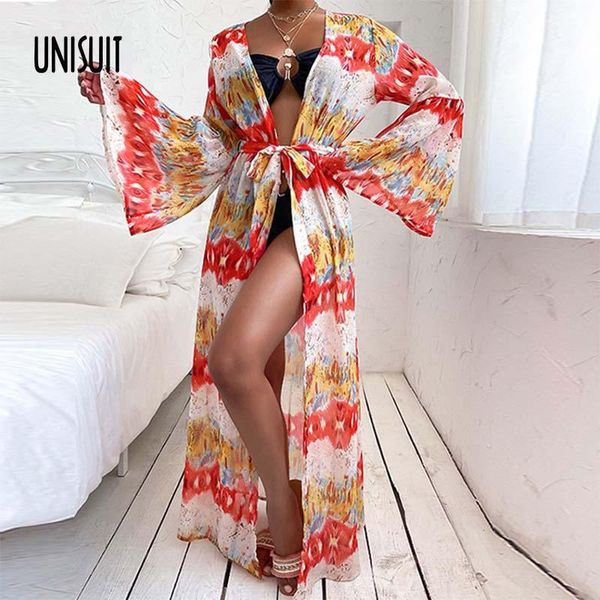 women's swimwear 2021 elegant bikini cover-ups retro print self belted women summer kimono dress beach wear swim suit cover up beachwea, White;black
women's swimwear 2021 elegant bikini cover-ups retro print self belted women summer kimono dress beach wear swim suit cover up beachwea, White;black