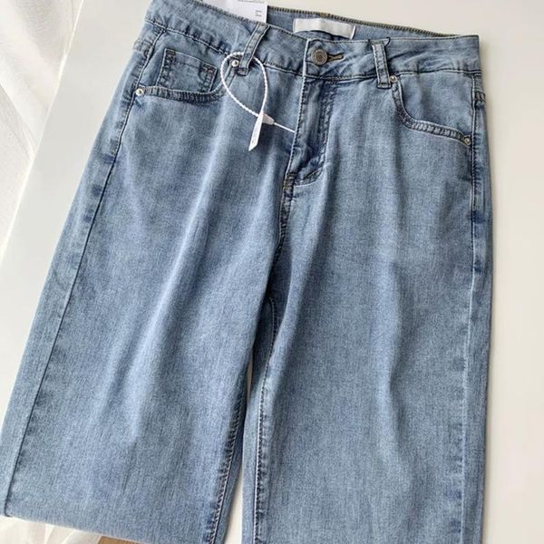 women's jeans straighting slim korean style side slit 9-point trouser summer 2021 fashion all-match denim long pants female, Blue
women's jeans straighting slim korean style side slit 9-point trouser summer 2021 fashion all-match denim long pants female, Blue
