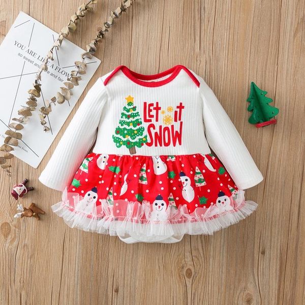girl's dresses christmas baby romper kids santa claus print round neck long sleeve bodysuit for spring fall 0-12 months, Red;yellow
girl's dresses christmas baby romper kids santa claus print round neck long sleeve bodysuit for spring fall 0-12 months, Red;yellow