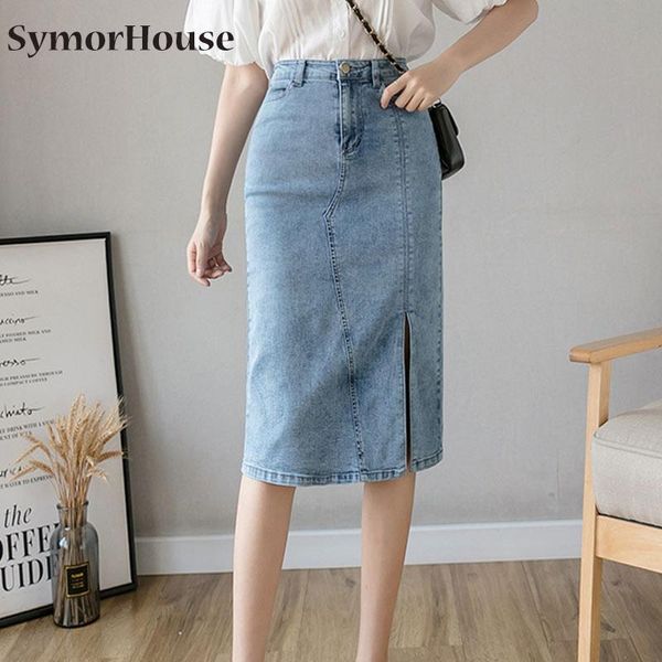 skirts women summer autumn blue casual high waist pencil denim split street pockets button all-matched jean, Black
skirts women summer autumn blue casual high waist pencil denim split street pockets button all-matched jean, Black