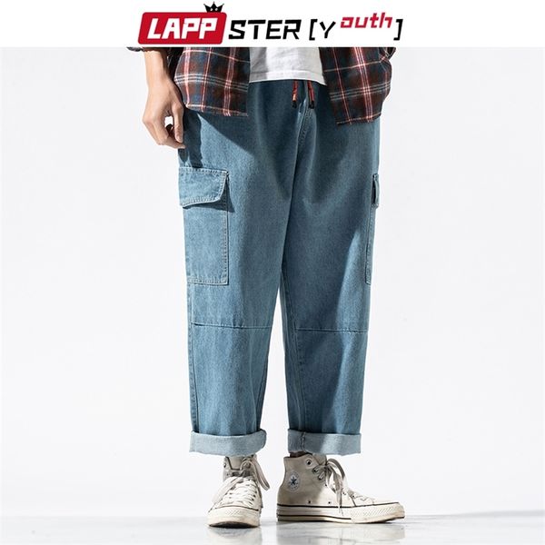 men baggy blue jeans joggers mens pockets vintage korean harem pants male hip hop wide leg balck denim 210420
men baggy blue jeans joggers mens pockets vintage korean harem pants male hip hop wide leg balck denim 210420