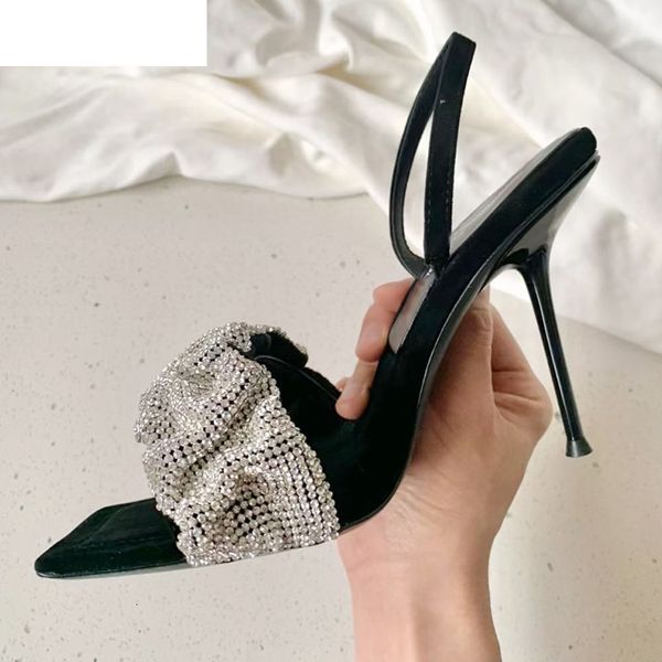 sandals wave rhinestone thin high heel women suede square toe back strap crystal sandalias summer party dress shoes female hk, Black
sandals wave rhinestone thin high heel women suede square toe back strap crystal sandalias summer party dress shoes female hk, Black
