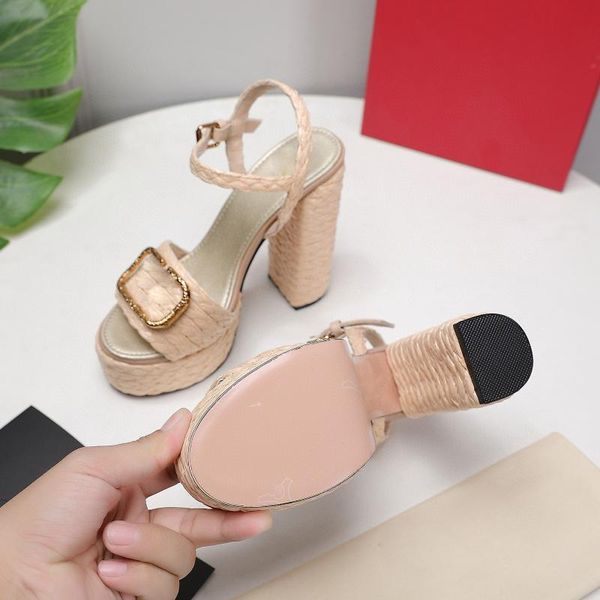 sandals women's open toe with straw thick-soled shoes in summer of 2021. leather slim joker high heels, Black
sandals women's open toe with straw thick-soled shoes in summer of 2021. leather slim joker high heels, Black