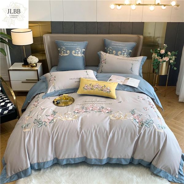 bedding sets luxury gray soft cozy egyptian cotton bloom flowers embroidery set duvet cover flat/fitted sheet pillowcases 4/6pcs
bedding sets luxury gray soft cozy egyptian cotton bloom flowers embroidery set duvet cover flat/fitted sheet pillowcases 4/6pcs
