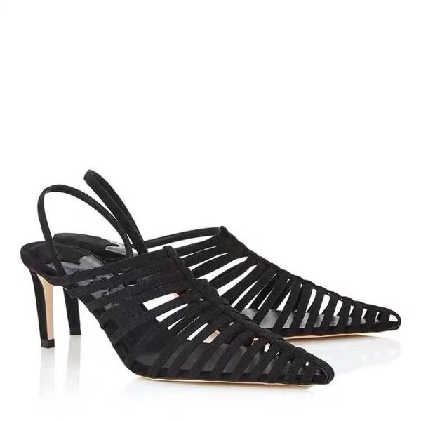 2021 ladies real leather sandals pillage point toes a band party wedding 5cm stiletto high heel hollow out shoes solid 3 colours size 34-43, Black
2021 ladies real leather sandals pillage point toes a band party wedding 5cm stiletto high heel hollow out shoes solid 3 colours size 34-43, Black