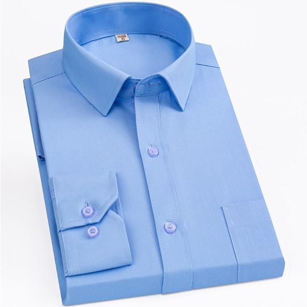 men's dress shirts classic long sleeve plaid/striped basic single patch pocket formal business standard-fit office social shirt, White;black 
men's dress shirts classic long sleeve plaid/striped basic single patch pocket formal business standard-fit office social shirt, White;black