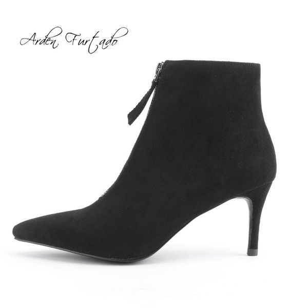 boots arden furtado fashion women's shoes winter pointed toe stilettos heels office lady front zipper concise classics ankle, Black
boots arden furtado fashion women's shoes winter pointed toe stilettos heels office lady front zipper concise classics ankle, Black