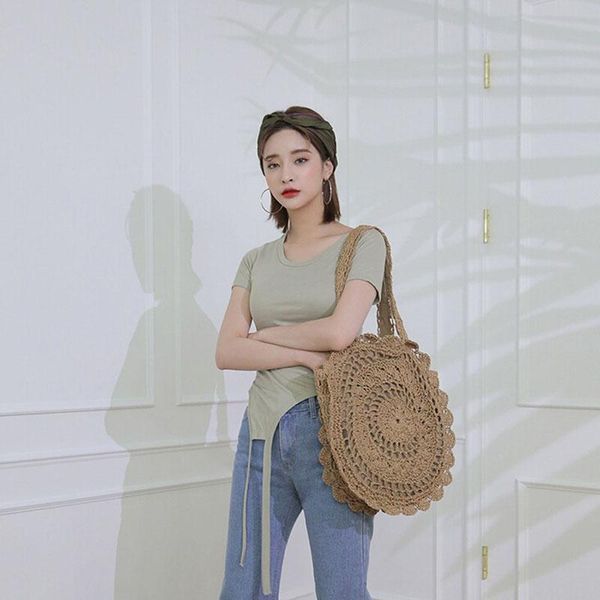 evening bags large flower paper string woven storage bag handmade bohemian straw circle beach handbag tote
evening bags large flower paper string woven storage bag handmade bohemian straw circle beach handbag tote