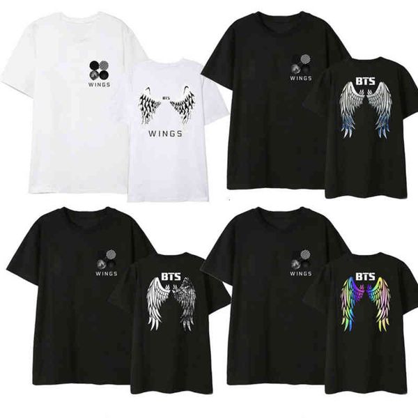 women's t-shirt bulletproof kpop boys name v fan support men and women will see fashion manga short angel wing casual shirt 3wqk, White
women's t-shirt bulletproof kpop boys name v fan support men and women will see fashion manga short angel wing casual shirt 3wqk, White
