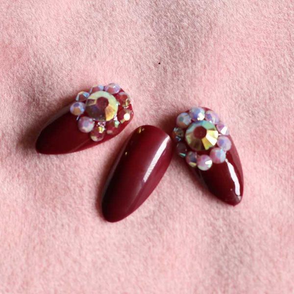 pieces / set of fake nails crimson acrylic handmade color flat diamond art1, Red;gold
pieces / set of fake nails crimson acrylic handmade color flat diamond art1, Red;gold