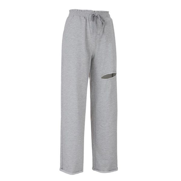 women's pants & capris women ripped solid color trousers side pockets drawstring casual ladies loose leisure elastic waist breathable, Black;white
women's pants & capris women ripped solid color trousers side pockets drawstring casual ladies loose leisure elastic waist breathable, Black;white