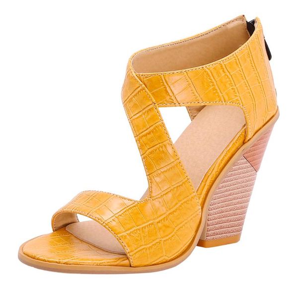 women's plus size sandals fashion womens shoes flat open toe wedges thick bottom rear zipper roman, Black
women's plus size sandals fashion womens shoes flat open toe wedges thick bottom rear zipper roman, Black