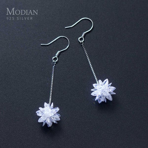 genuine 100% 925 sterling silver long chain snowflake crystal drop earrings fashion dangle ear for women charm jewelry 210707
genuine 100% 925 sterling silver long chain snowflake crystal drop earrings fashion dangle ear for women charm jewelry 210707