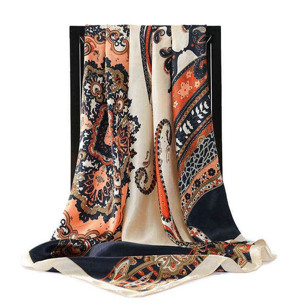 2021 new 90x90 square silk scarves lady dustproof handkerchief scarf korean popular print shawls summer beach sunscreen kerchief y1108, Blue;gray
2021 new 90x90 square silk scarves lady dustproof handkerchief scarf korean popular print shawls summer beach sunscreen kerchief y1108, Blue;gray