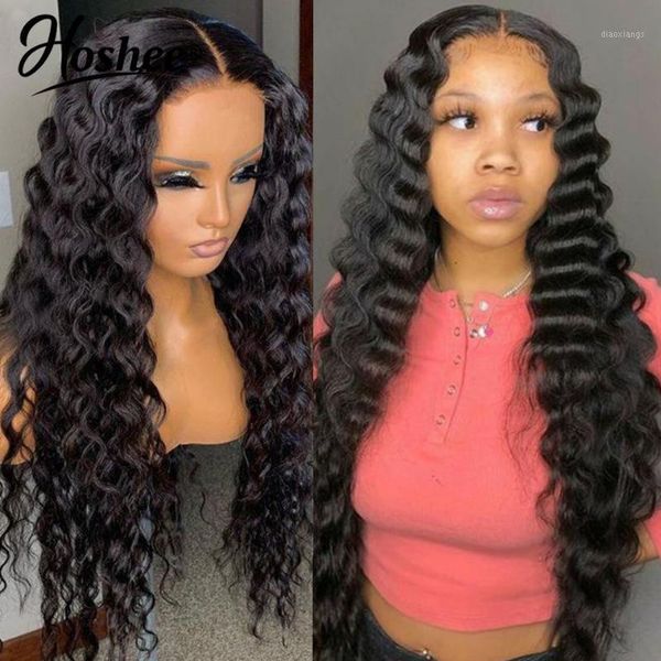 deep wave human hair wigs 250% lace front for women pre plucked brazilian remy with babay bleached knots1, Black;brown
deep wave human hair wigs 250% lace front for women pre plucked brazilian remy with babay bleached knots1, Black;brown