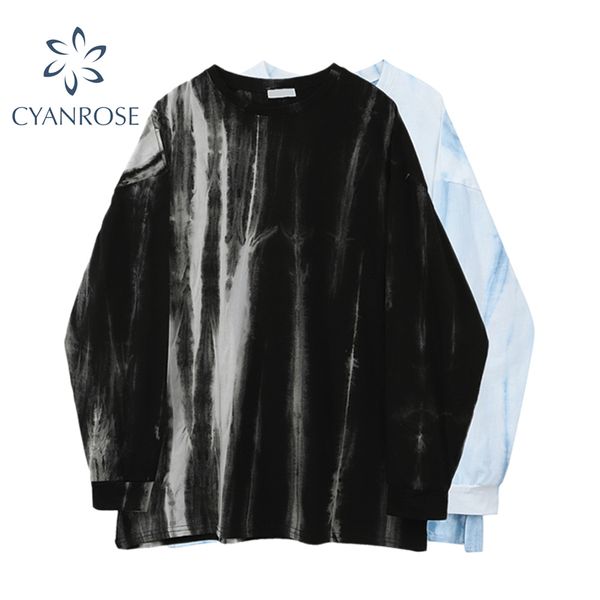 tie dye tees women oversized streetwear long sleeve spring fashion t shirt mujer casual o-neck female street clothes 210417, White
tie dye tees women oversized streetwear long sleeve spring fashion t shirt mujer casual o-neck female street clothes 210417, White
