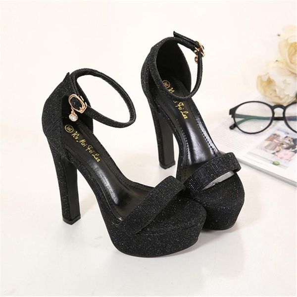 fashion women summer sequins fetish 14cm high heels black 5cm platform luxury block sandals lady pumps prom party shoe
fashion women summer sequins fetish 14cm high heels black 5cm platform luxury block sandals lady pumps prom party shoe