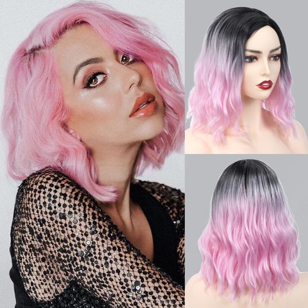synthetic hair wigs for women short wave bob wig cosplay natural pink white color party daily heat resistant fiber, Black
synthetic hair wigs for women short wave bob wig cosplay natural pink white color party daily heat resistant fiber, Black
