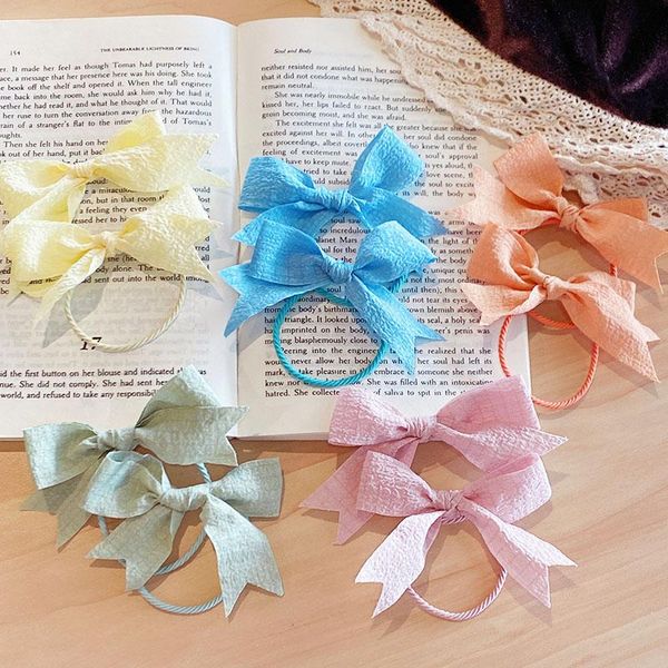 2pcs/set girls cute solid bow scrunchie kids ponytail holder elastic hair band headband rubber fashion accessories, Slivery;white
2pcs/set girls cute solid bow scrunchie kids ponytail holder elastic hair band headband rubber fashion accessories, Slivery;white