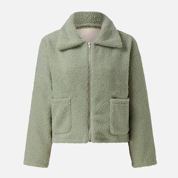 women's fur & faux lambswool jackets autumn winter zipper turn-down collar pocket female warm coat fashion ladies outerwear xt5j, Black
women's fur & faux lambswool jackets autumn winter zipper turn-down collar pocket female warm coat fashion ladies outerwear xt5j, Black