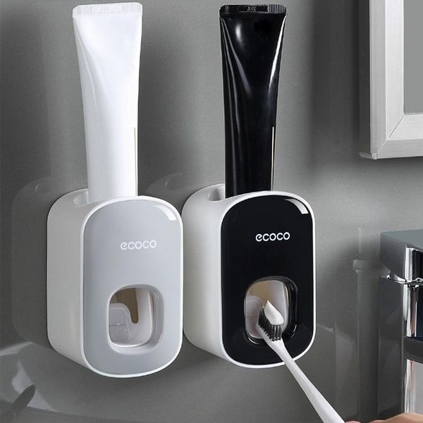 automatic wall mount toothpaste dispenser dust-proof toothbrush holder bathroom storage rack squeezer tools set bath accessory
automatic wall mount toothpaste dispenser dust-proof toothbrush holder bathroom storage rack squeezer tools set bath accessory