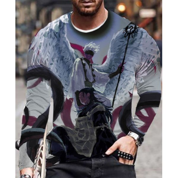 Jujutsu Kaisen Black and white pattern men's 3D printing T-shirt visual impact party top round neck high-quality long-sleeved designer, White;black
Jujutsu Kaisen Black and white pattern men's 3D printing T-shirt visual impact party top round neck high-quality long-sleeved designer, White;black