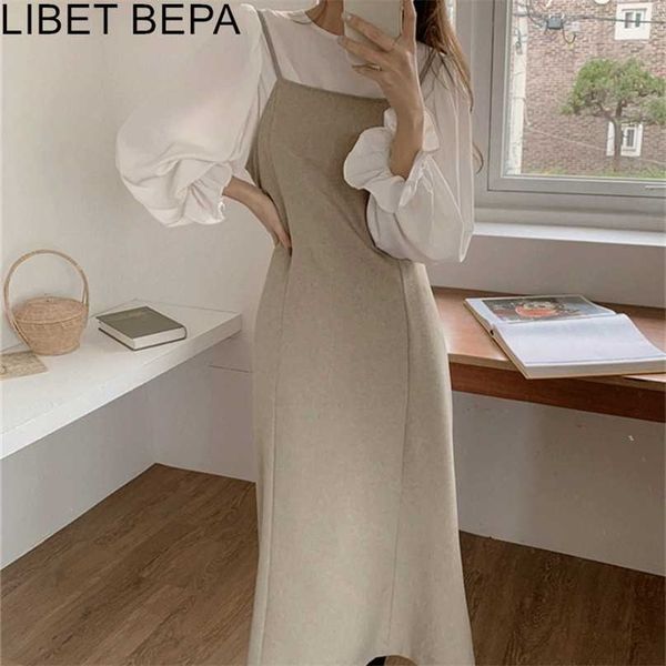 autumn winter women's sets 2 pieces blouses sleeveless dresses fashionable elegant vintage lace up long suits ws3270 211106, White
autumn winter women's sets 2 pieces blouses sleeveless dresses fashionable elegant vintage lace up long suits ws3270 211106, White