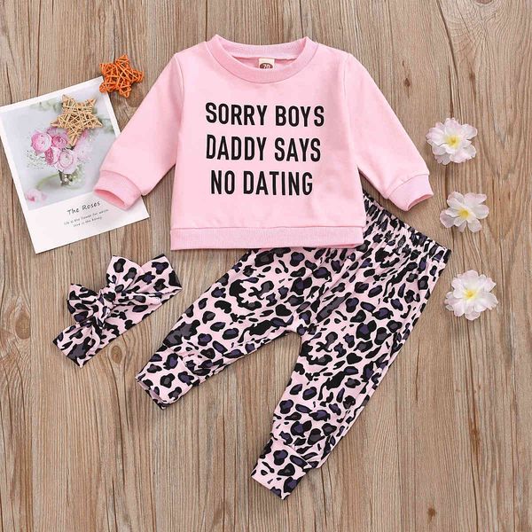 children autumn and winter girls' set letter printed sweater + leopard pants hair band three piece, White
children autumn and winter girls' set letter printed sweater + leopard pants hair band three piece, White